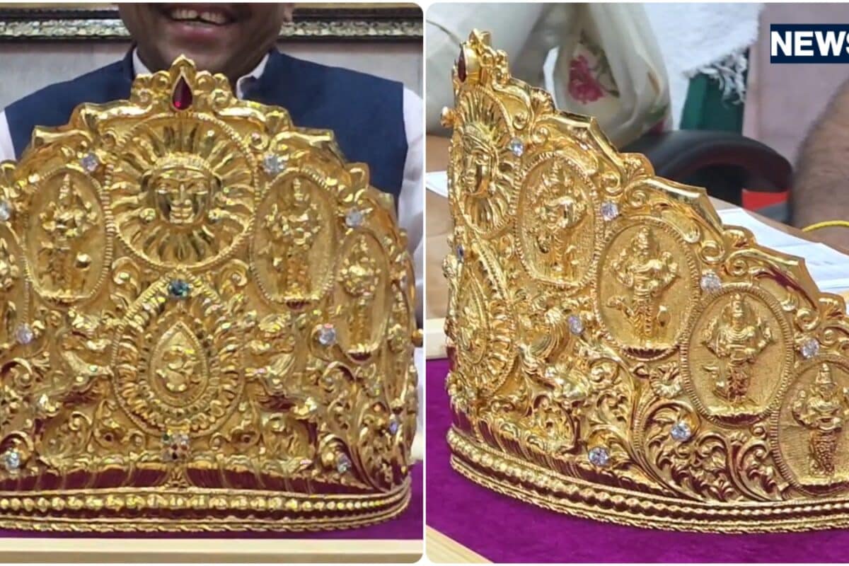 642 ग्राम सोना कीमत करीब 1 करोड़ शिरडी में साईं बाबा को भक्त ने चढ़ाया नवग्रह से सजा भव्य मुकुट
