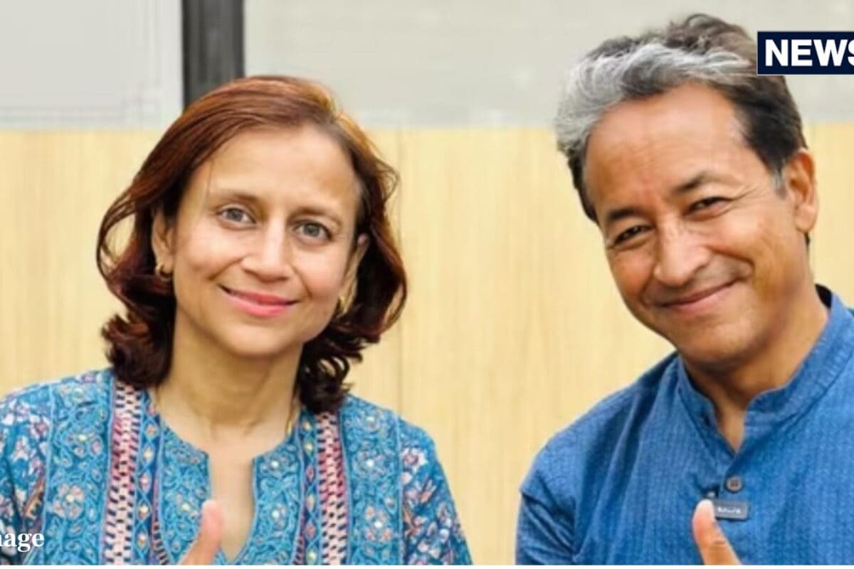 सीजेपी प्रोटेस्ट को कौन कर रहा बदनाम सोनम वांगचुक की पत्नी गीतांजलि ने बताया नाम