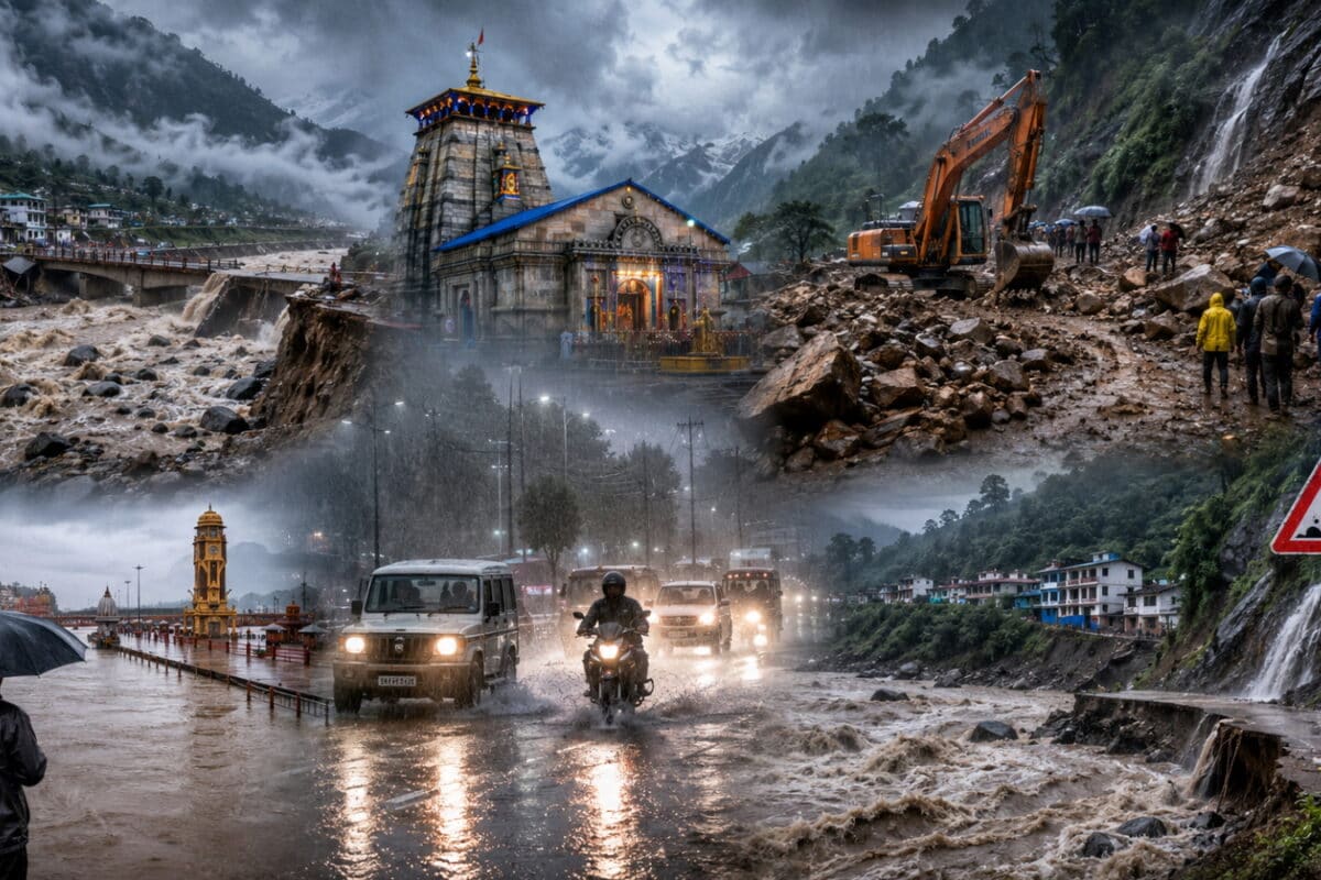 उत्तराखंड मौसम: देहरादून-नैनीताल समेत 6 जिलों में आज आफत की बारिश, पहाड़ों पर रास्ते बंद, मुनस्यारी में बहा रास्ता