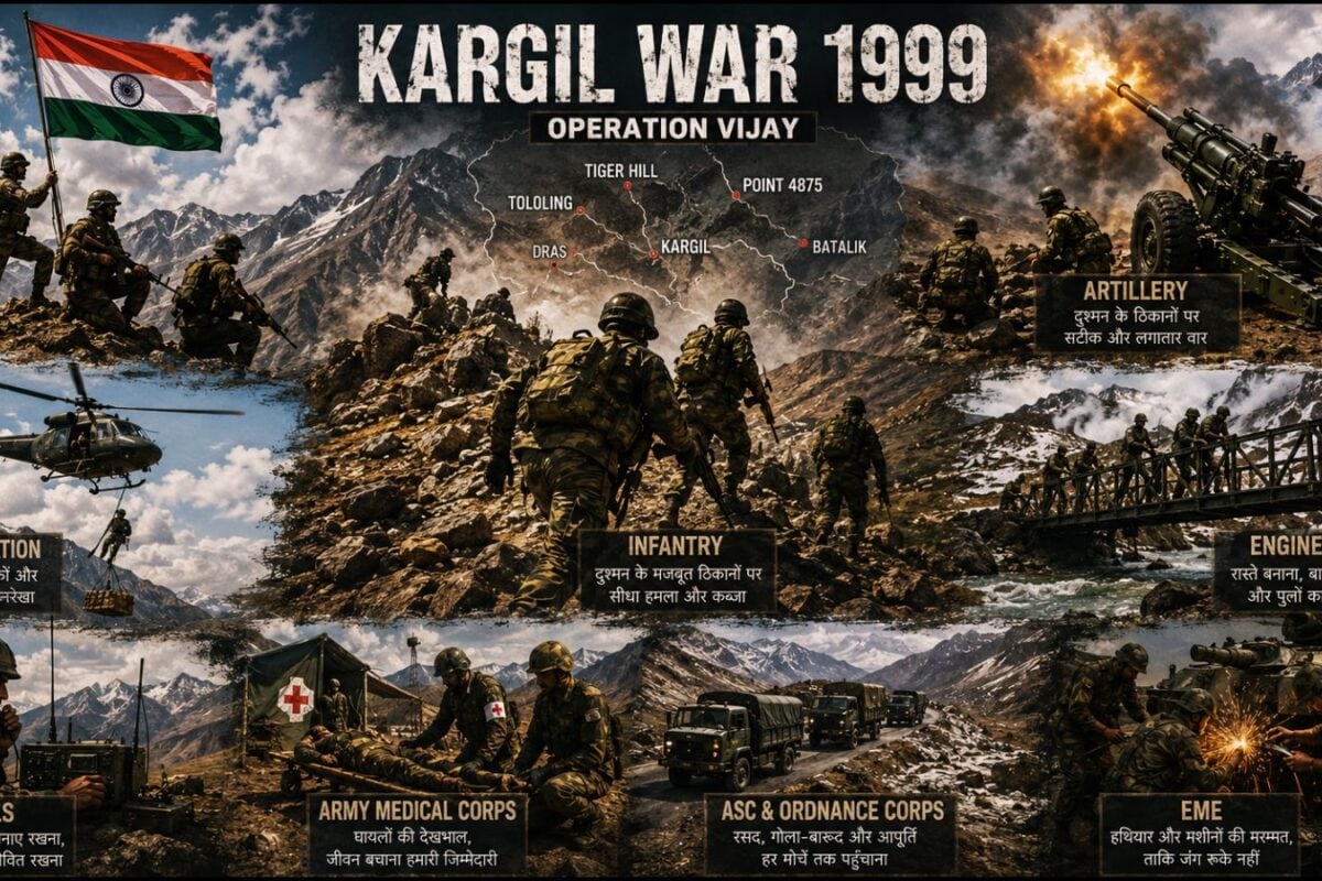 कारगिल जीत का Military Blueprint भारतीय सेना के हर Corps का क्या था मिशन ऐसे बना ऑपरेशन विजय सफल