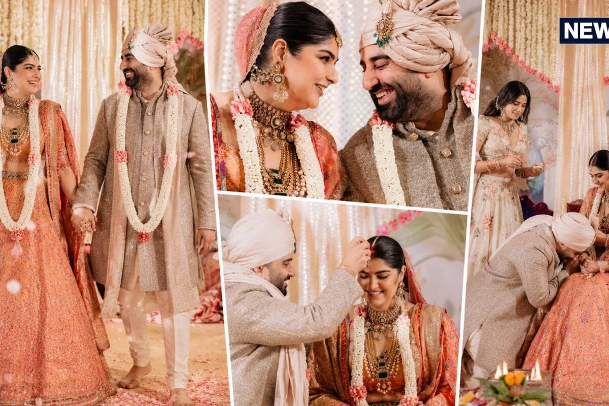 अंशुला कपूर ने शेयर की शादी की फोटोज, लहंगे में अप्सरा सी दिखीं, जाह्नवी-खूशी कपूर ने लूट ली महफिल