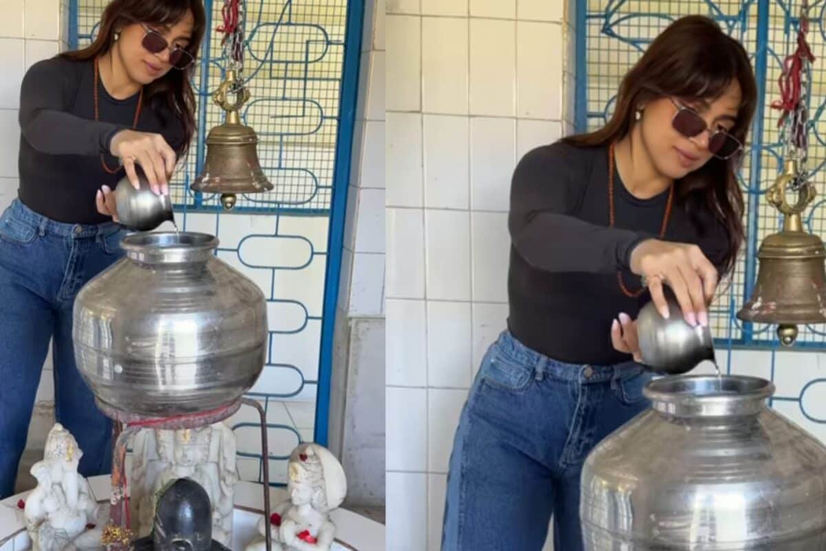 भूमि पेडनेकर ने शिवलिंग पर जल चढ़ाते वक्त नहीं उतारा चश्मा तो बुरी तरह हुईं ट्रोल, लोग बोले- 'हद है मैडम जी'