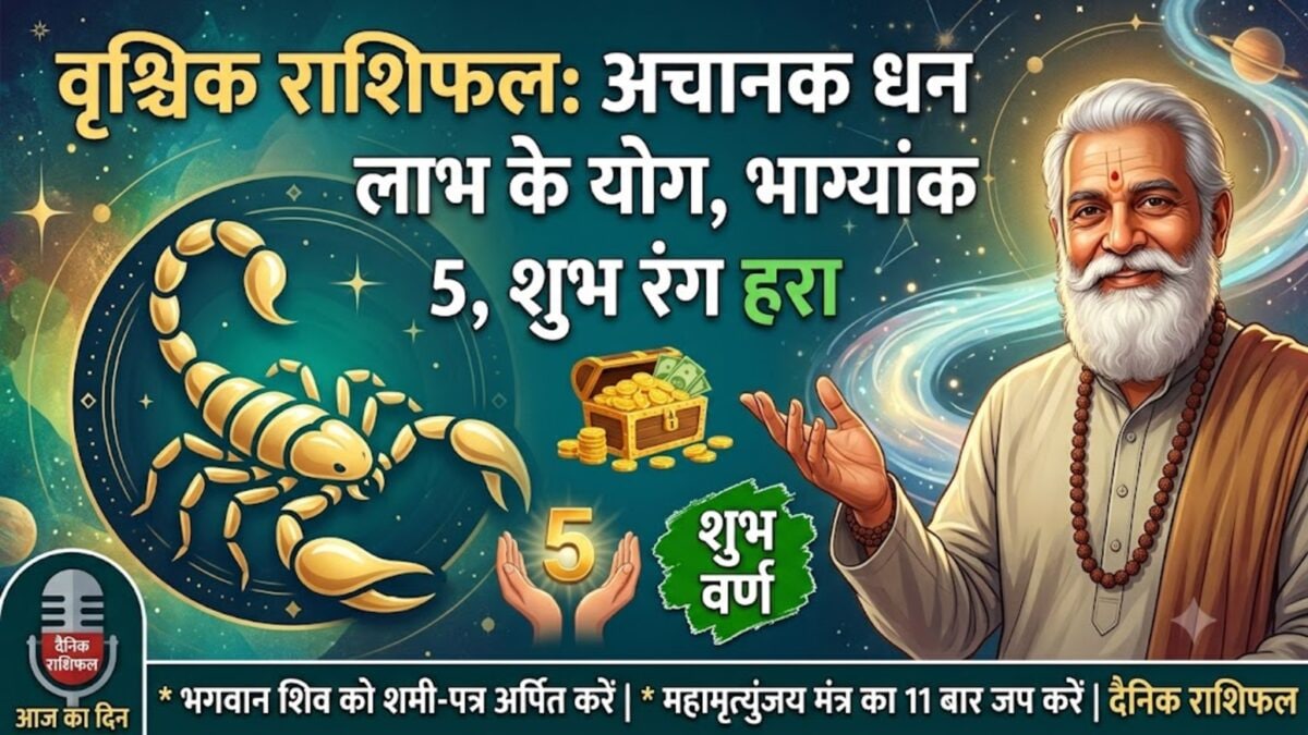 वृश्चिक वाले आज न करें ये गलती! चमकेगी किस्मत, धन के साथ खुलेंगे तरक्की द्वार