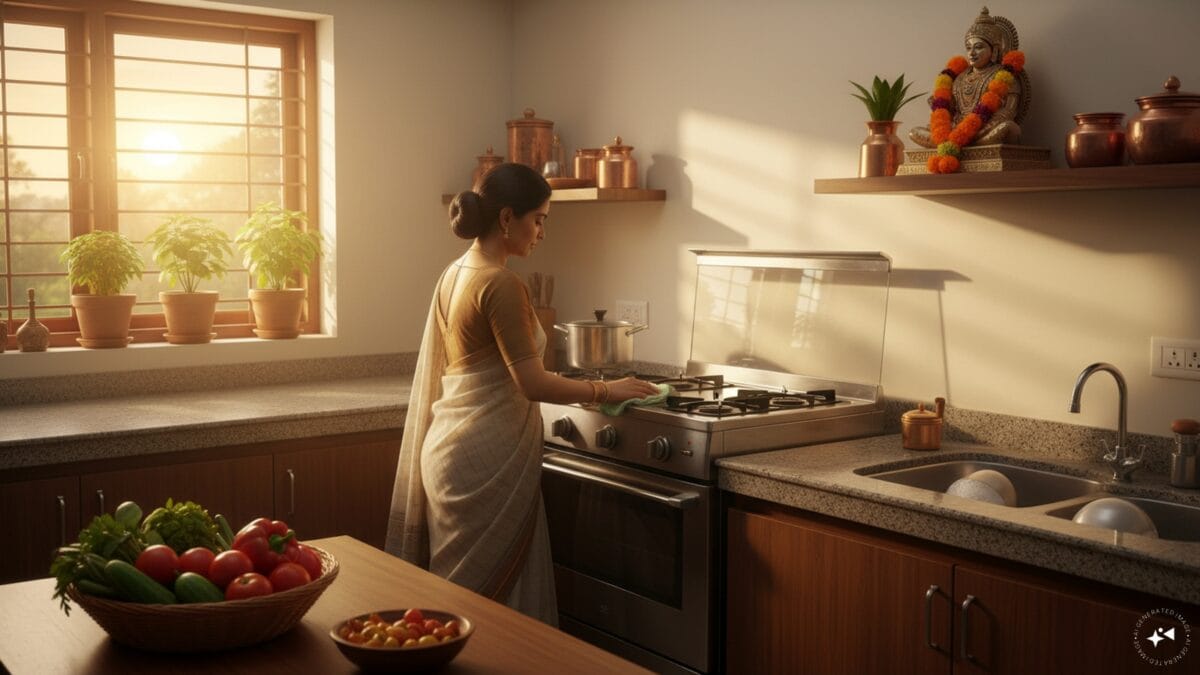 गैस, स्लैब या सिंक… सुबह किचन में सबसे पहले क्या साफ करें? जानें वास्तु का सही नियम