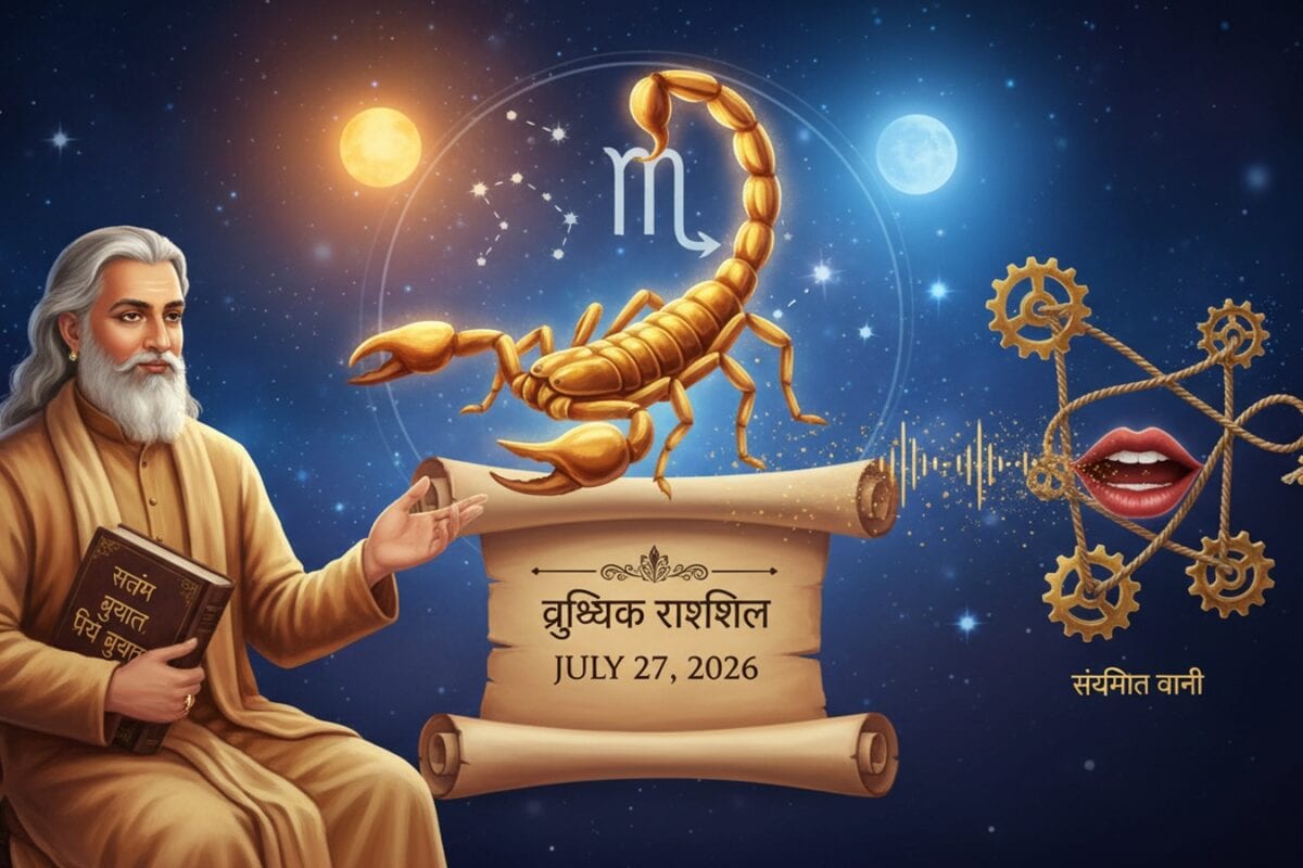 Vrishchik Rashifal 27 july: वाणी से बनेंगे बिगड़े काम विवेक और संयम से मिलेगी सफलता! जानें कैसा रहेगा आज दिन