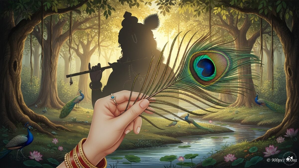 भगवान कृष्ण के मुकुट में मोर पंख क्यों होता है? वजह जानकर आप भी रह जाएंगे हैरान भगवान कृष्ण के मुकुट में मोर पंख क्यों होता है? वजह जानकर आप भी रह जाएंगे हैरान
