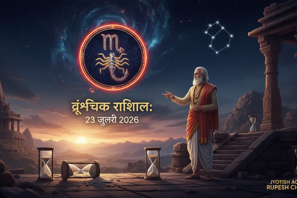 वृश्चिक राशिफल 23 जुलाई: संयम से मिलेगी सिद्धि रुकेंगे अनावश्यक खर्च! सूर्य को प्रसन्न करने से मिलेंगे लाभ