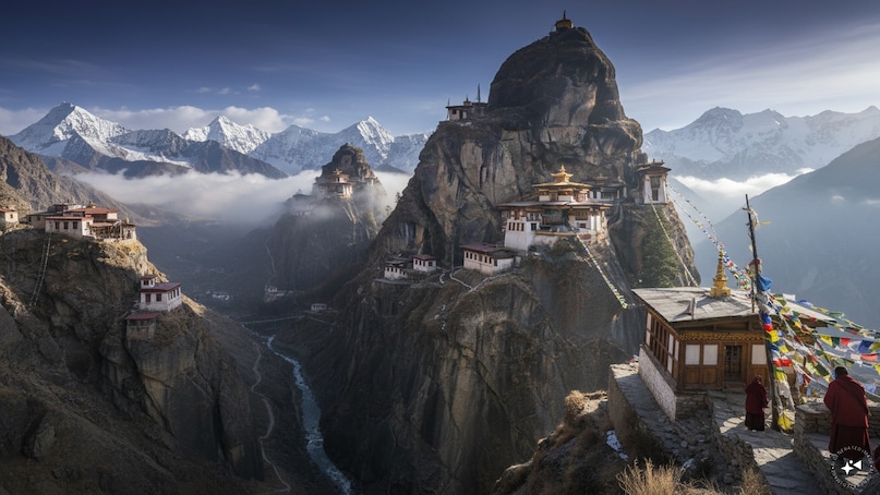की मठ (Key Monastery), हिमाचल प्रदेश, भारत : समुद्र तल से लगभग 4,166 मीटर की ऊंचाई पर स्थित, की मठ स्पीति घाटी का सबसे बड़ा और सबसे प्रसिद्ध बौद्ध मठ है. सदियों पुराना यह मठ अपनी अनोखी बनावट और हिमालय के शानदार नज़ारों के लिए मशहूर है.