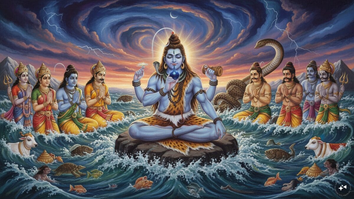 सावन शिवरात्रि और समुद्र मंथन का क्या है संबंध? जानिए हलाहल विष और भगवान शिव की पूरी कथा