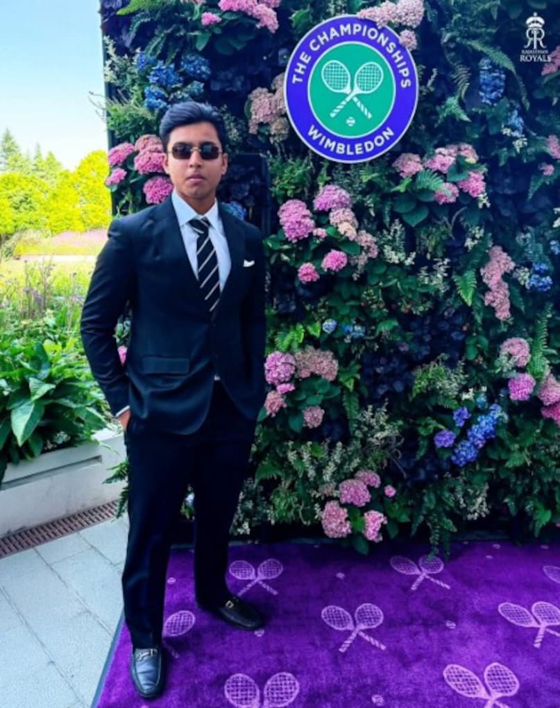 Vaibhav Sooryavanshi, Vaibhav Sooryavanshi black suit, Vaibhav Sooryavanshi black sunglasses, Vaibhav Sooryavanshi Wimbledon, Vaibhav Sooryavanshi Wimbledon photos, Vaibhav Sooryavanshi Wimbledon abhishek Sharma, Vaibhav Sooryavanshi tennis, Vaibhav Sooryavanshi attend Wimbledon final, Vaibhav Sooryavanshi, Vaibhav Sooryavanshi Wimbledon final, Vaibhav Sooryavanshi tennis 