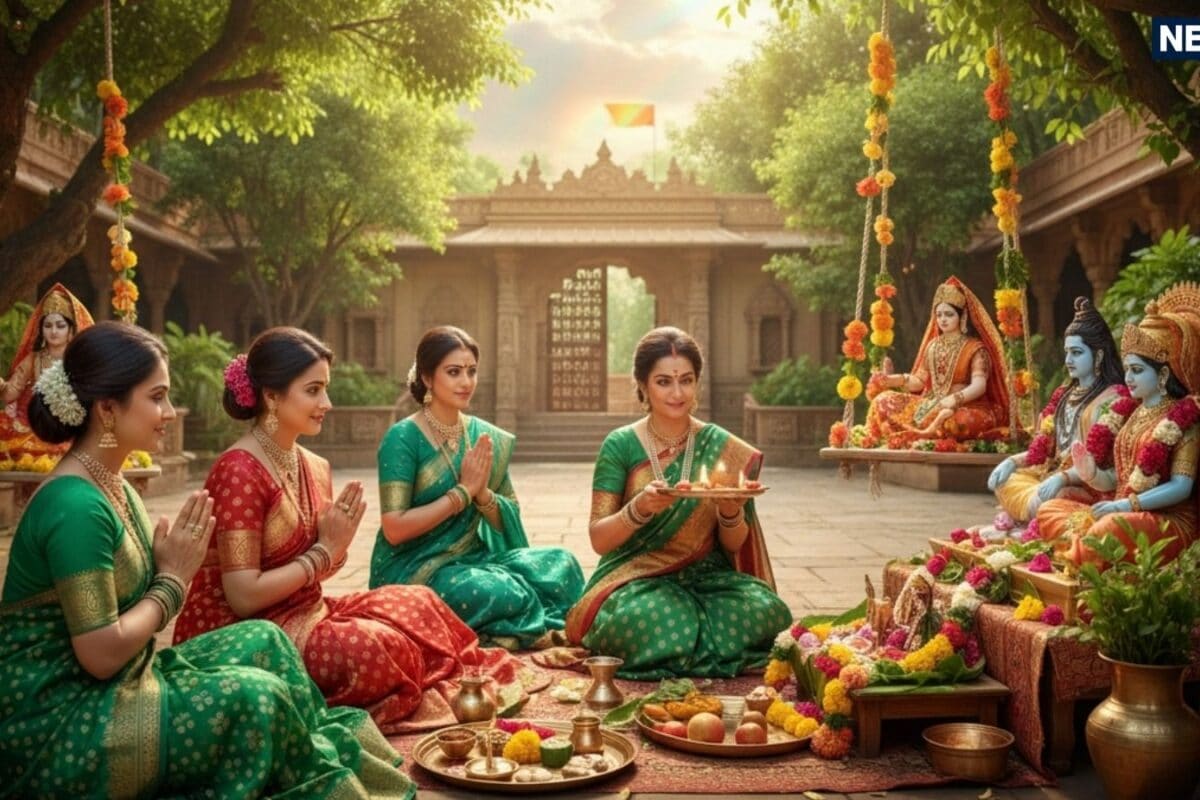 Hariyali Teej Puja Vidhi 2026: पहली बार व्रत करने वाली महिलाएं इस तरह करें हरियाली तीज की पूजा क्यों है झूला झूलने की परंपरा