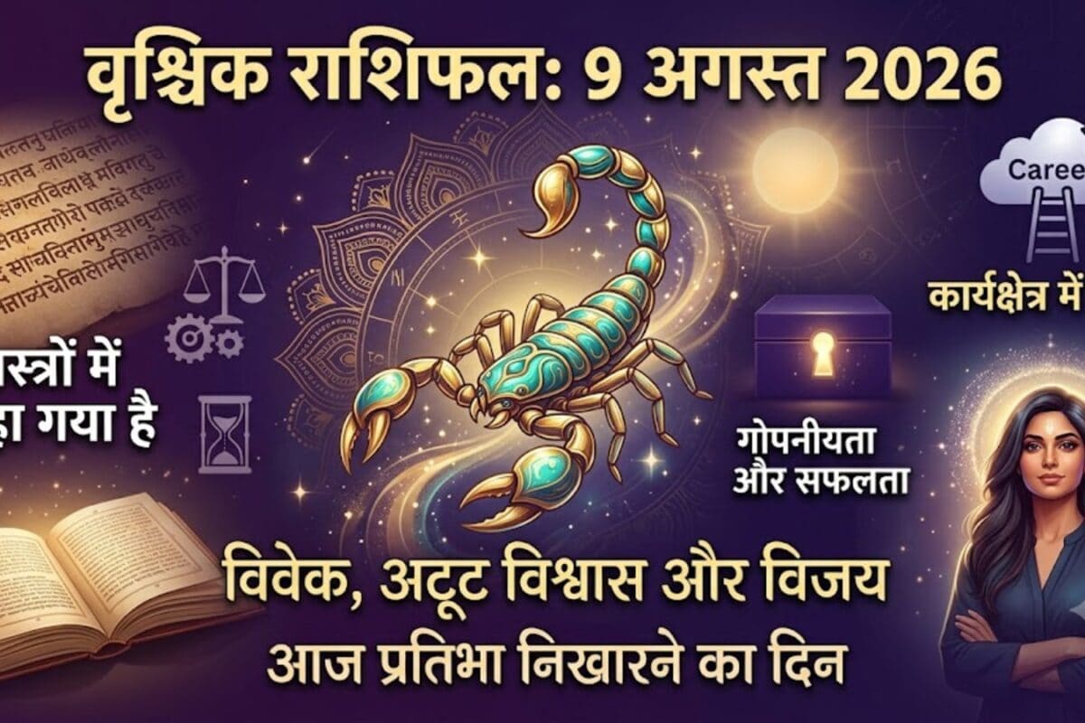 Aaj ka Vrishchik Rashifal: आज भावनाओं में बहने से बचें वृश्चिक वाले विवेक से लें निर्णय! करें ये खास उपाय