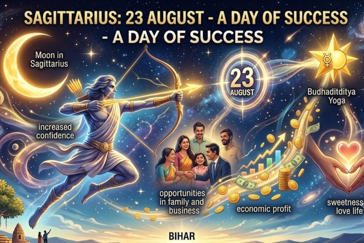 Dhanu Rashifal 23 August: बुधादित्य योग से चमकेगा धनु राशि वालों का भाग्य जानें किसे मिलेगी नई जिम्मेदारी