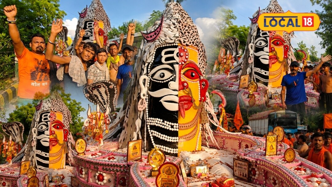 Kanwar Yatra : 1000 लीटर टंकी से बनाया 14 फीट शिवलिंग, देखते रह जाओगे दिल्ली के भीम की कांवड़