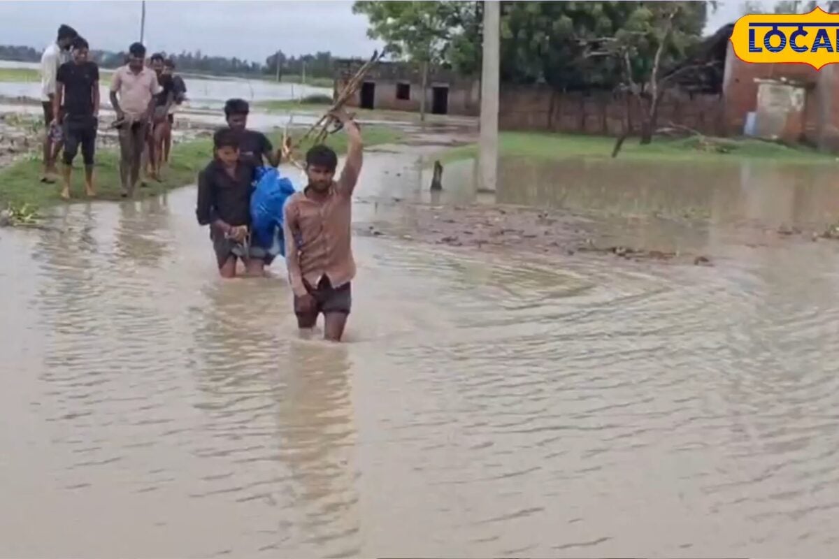 लखीमपुर में शारदा नदी का जलस्तर बढ़ा तराई क्षेत्र के ग्रामीणों की मुश्किलें बढ़ीं बेचे पुरवा गांव में रास्ते पर भरा पानी