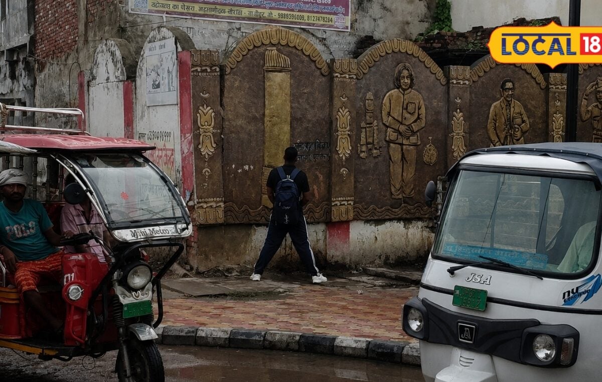 Ground report: गाजीपुर रेलवे स्टेशन पर महान विभूतियों की कलाकृतियों के सामने खुले में शौच अमृत भारत स्टेशन योजना की खुली पोल
