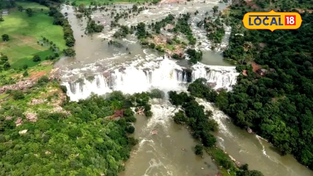 मिर्जापुर के सिरसी वॉटरफॉल का बारिश में स्वर्ग जैसा नजारा बांध से पानी छोड़ने पर मंत्रमुग्ध दृश्य जानें