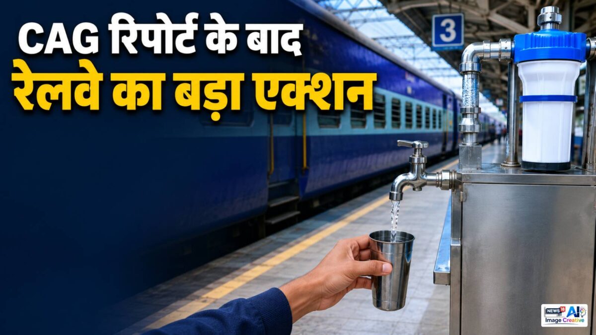 सीएजी रिपोर्ट के बाद रेलवे लगाएगा 20 हजार जगहों पर वॉटर फिल्ट्रेशन सिस्टम