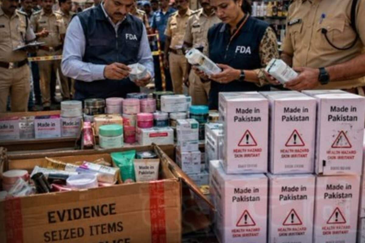 पाक से व्यापार बंद फिर कैसे पहुंच रहे ब्यूटी प्रोडक्ट्स महाराष्ट्र FDA की रेड में नफरती सिंडिकेट की खुली पोल