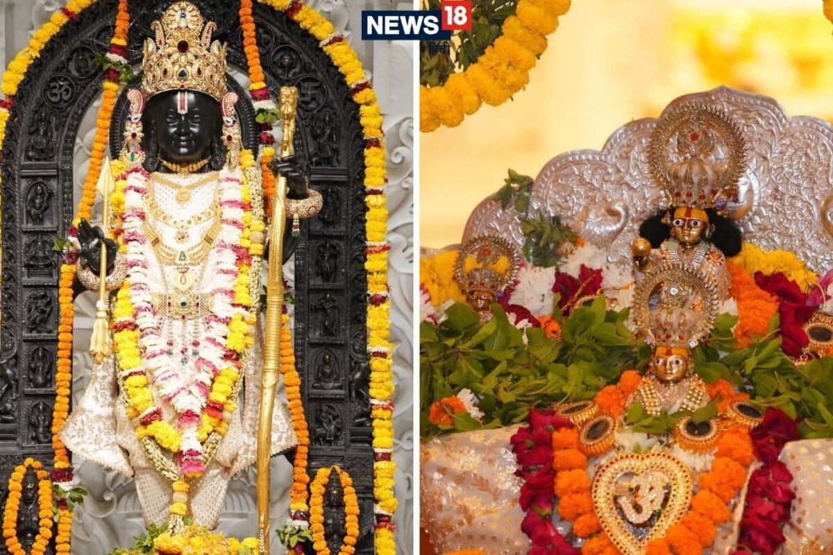 Ram Mandir Jhulan Utsav: राम मंदिर में अद्भुत नजारा: स्वर्ण जड़ित चांदी के झूले पर विराजे रामलला दिव्य दर्शन कर गद्गद हुए भक्त!