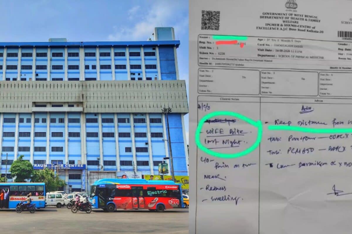 बीमारी के कॉलम में- ‘पत्नी ने रात में काटा’ डॉक्टर की सलाह- ‘वाइफ से दूर रहो’ किस अस्पताल की अजीबोगरीब मेडिकल पर्ची हुई वायरल
