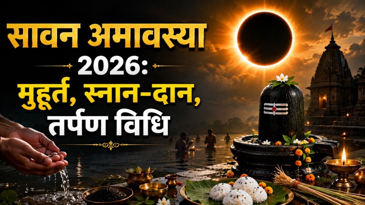 सावन अमावस्या आज, स्नान-दान और तर्पण का शुभ मुहूर्त
