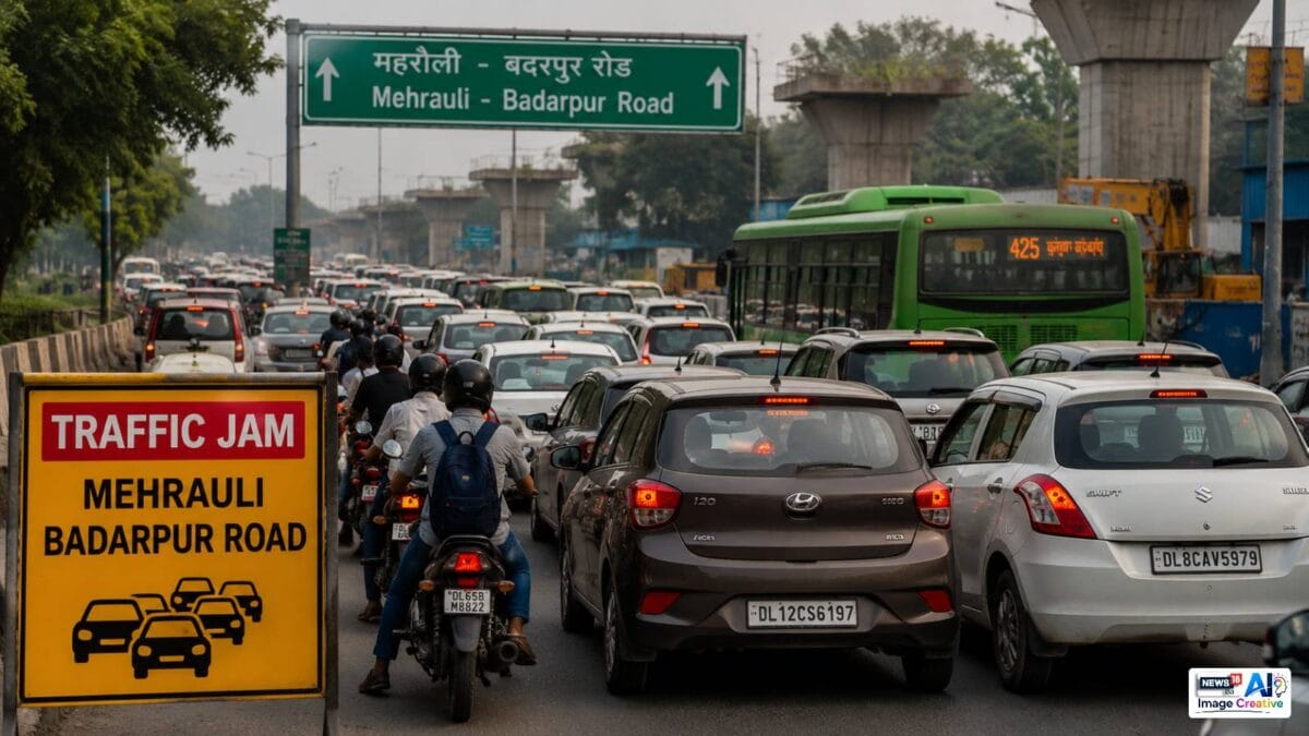 एमबी रोड पर एक महीने ट्रैफिक डायवर्जन, जाम की आशंका