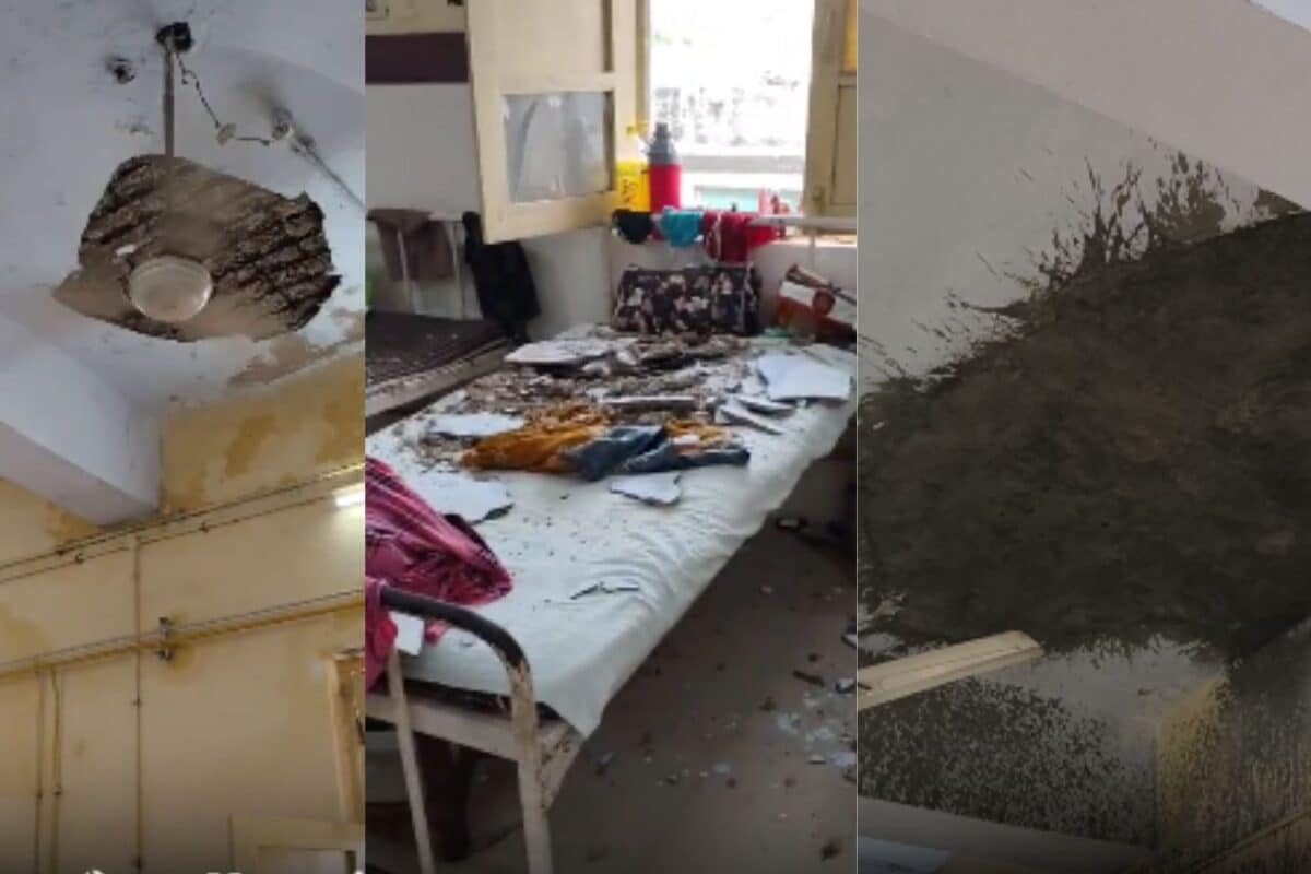 'हमें डर लग रहा', जर्जर अस्पताल की छत 8 महीने में तीसरी बार गिरी; खौफ में नन्हें बच्चों के परिजन