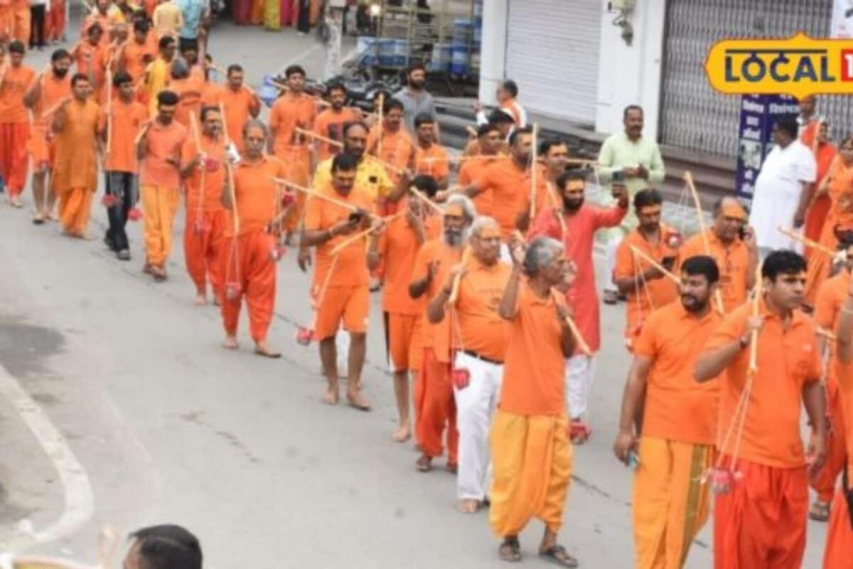 सावन में शिवमय हुआ भीलवाड़ा 151 कावड़ और 51 कलश के साथ निकली भव्य यात्रा गूंजे हर-हर महादेव के जयकारे