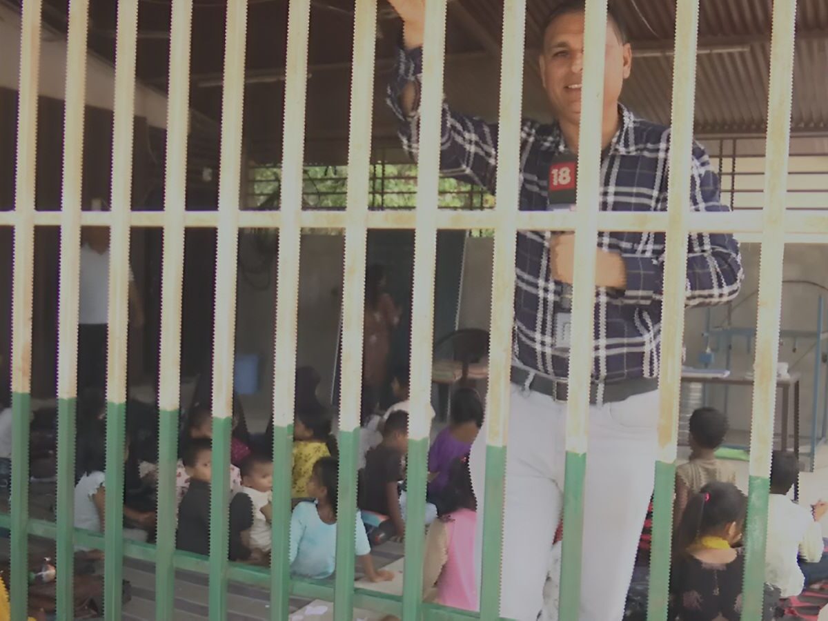 जयपुर में लोहे के पिंजरे में चल रहा सरकारी स्कूल, कचरे की बदबू और नशेड़ियों के बीच पढ़ने को मजबूर मासूम - News18 Hindi