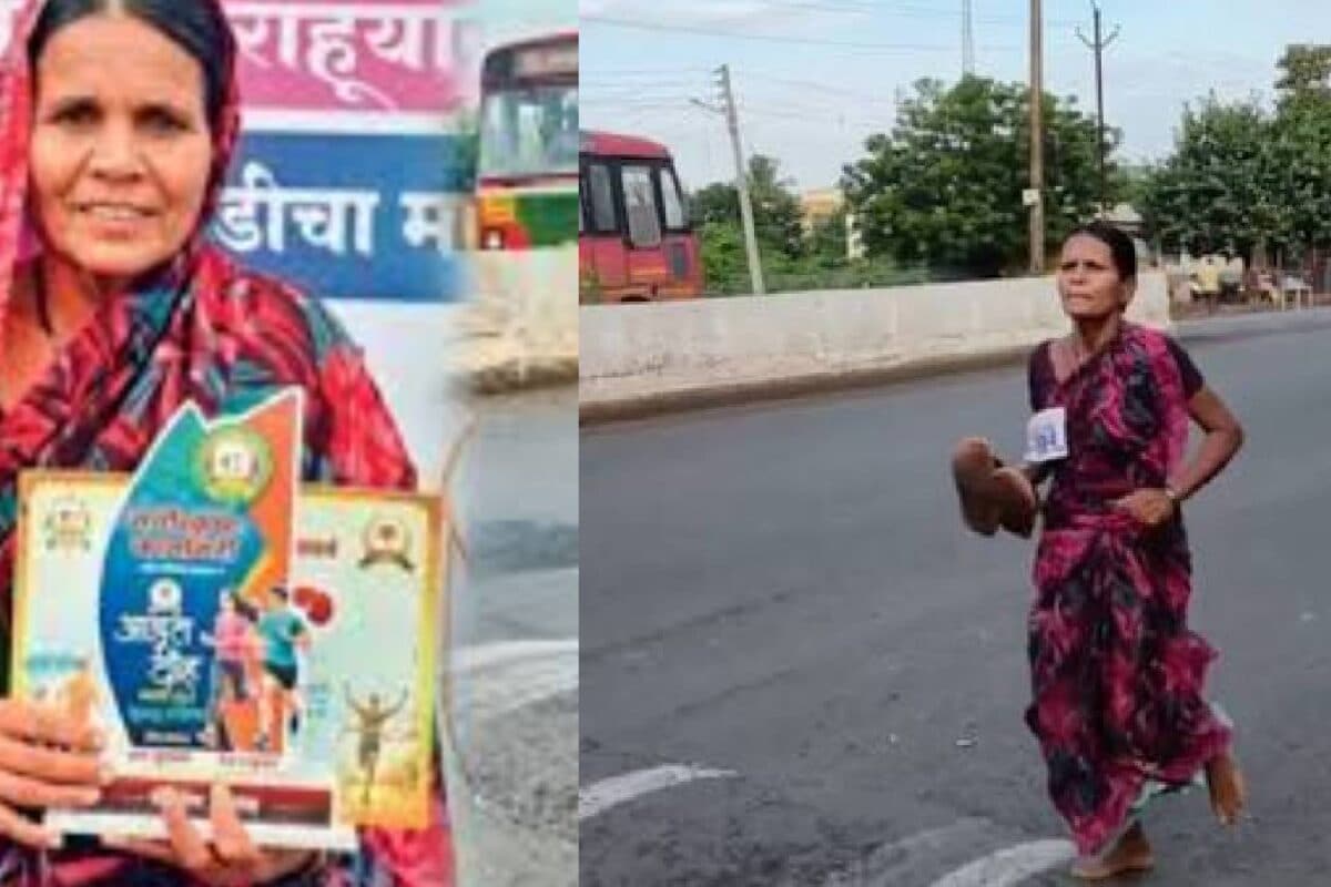 बेटी की पढ़ाई के लिए नंगे पैर दौड़ी मां मैराथन में जीते 3000 रुपए ताकि भर सके फीस