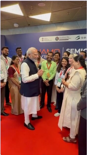 बर्थडे चिप और पीएम मोदी… जन्मदिन पर सेमीकंडक्टर की सबसे बड़ी समिट में एक लाइन से माहौल बना दिया