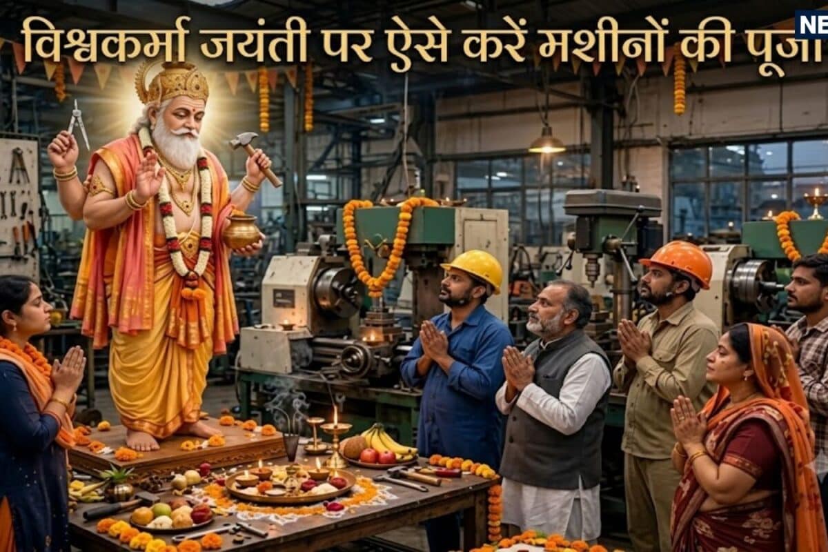 Vishwakarma Puja Muhurat 2026: विश्वकर्मा पूजा पर क्यों होती है मशीनों और औजारों की पूजा जानें पूजा विधि शुभ मुहूर्त और मान्यताएं