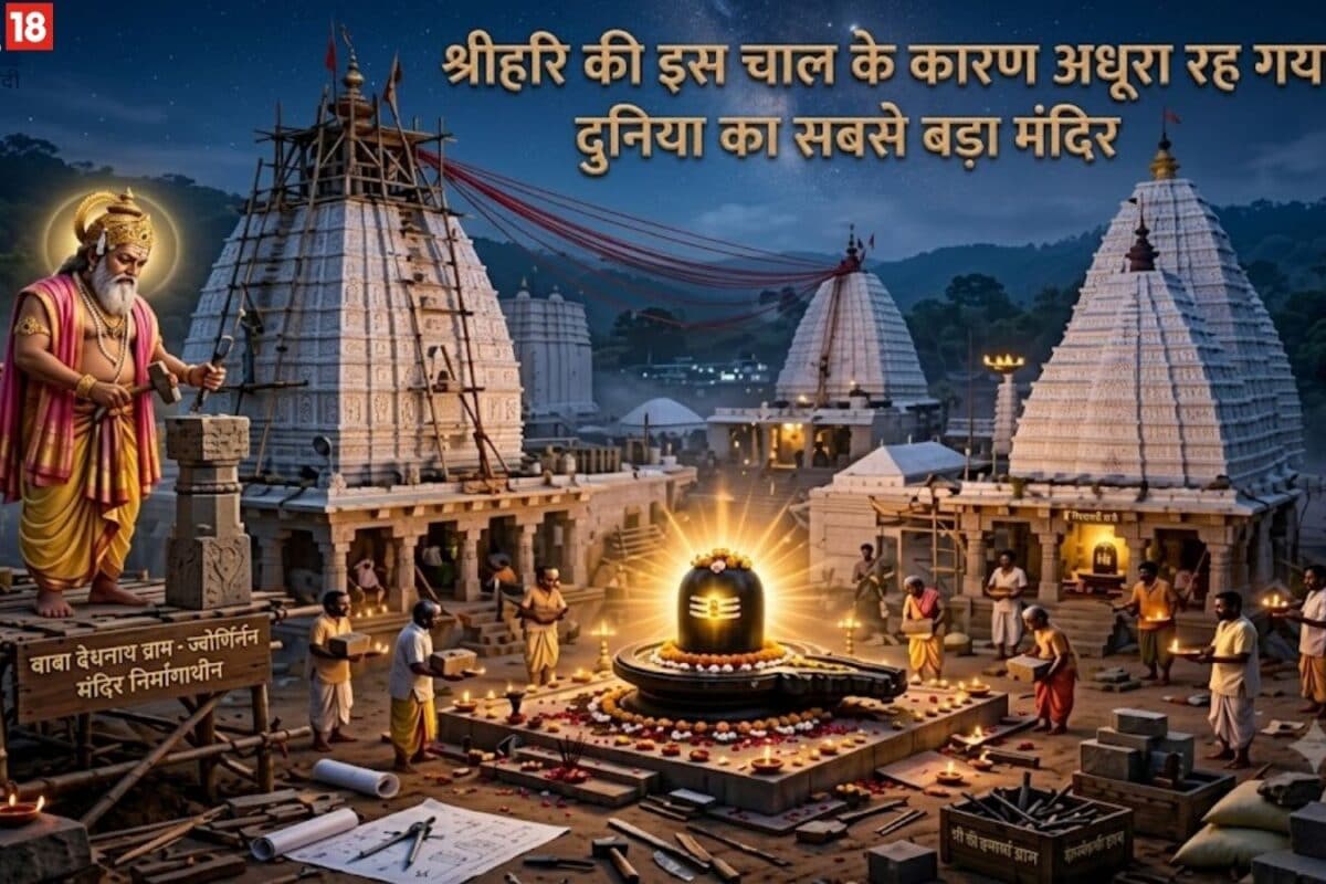 Vishwakarma Jayanti 2026 Today: एक ही रात में 5 मंदिरों का निर्माण आखिर क्यों विश्वकर्मा के मंदिर निर्माण को रोकने के लिए विष्णुजी बने मुर्गा जानिए अनोखी कहानी