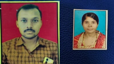 आरोपी भुवनेश्वर साहू और मृतका.