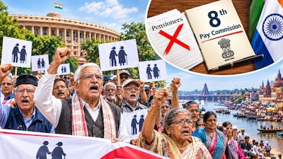 8वें वेतन आयोग में टर्म्स ऑफ रिफरेंस में पेंशनर्स का जिक्र न होने नाराज लाखों बुजुर्ग करेंगे विरोध प्रदर्शन. (एआई की मदद से इमेज तैयार की गई है)