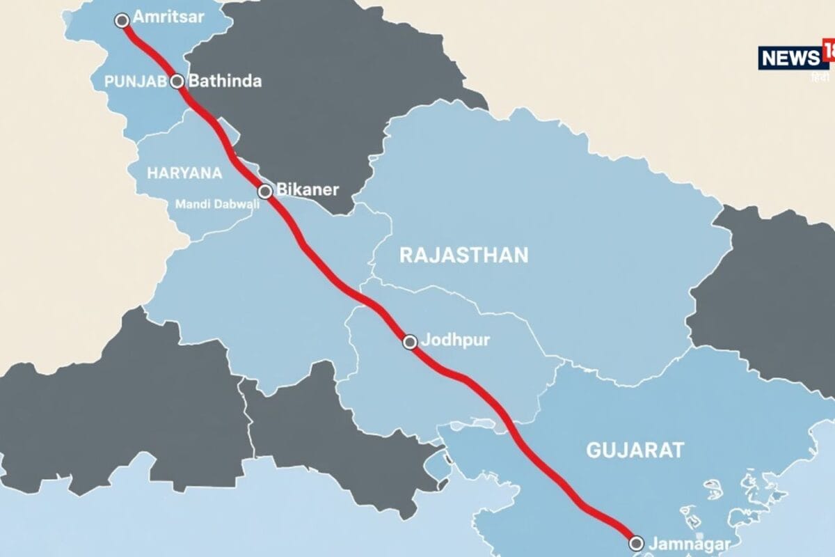 पंजाब से गुजरात सिर्फ 13 घंटे में 1316 KM लंबे एक्सप्रेसवे से कनेक्ट होंगे 4 राज्य