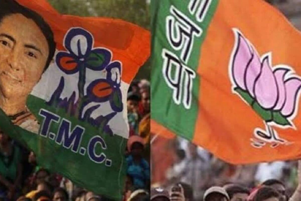 मुकुंदपुर में भिड़े TMC-बीजेपी कार्यकर्ता पूर्व IPS-विधायक के कपड़े फाड़े पुलिस ने किया लाठीचार्ज