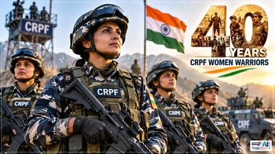 कॉम्बैट भूमिका में 40 साल पूरे होने पर CRPF की महिला योद्धाओं की बहादुरी और सेवा को सलाम किया है. (एआई इमेज)