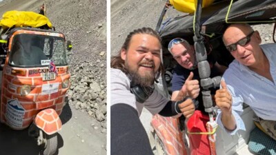 Foreigners Take Auto on Spiti's Tough Roads, Indian Travelers Amazed!