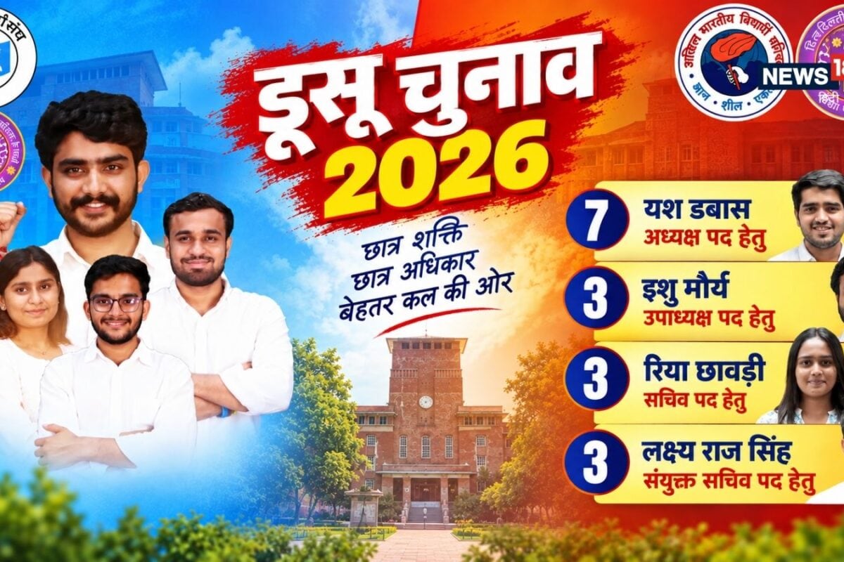 डूसू चुनाव 2026: मैदान में उतरे 20 धुरंधर खिलाड़ी से लेकर वकील तक कौन किस पर भारी