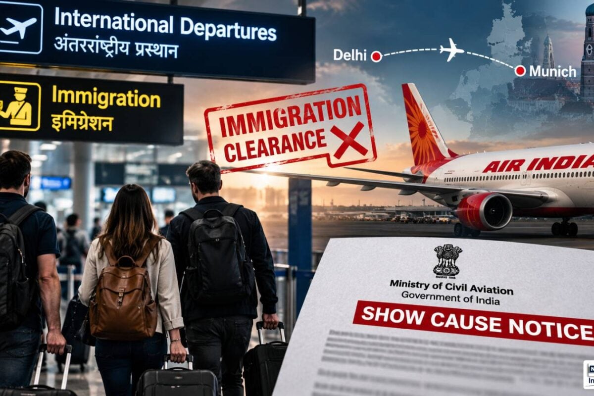 दिल्ली एयरपोर्ट की सुरक्षा में बड़ी चूक 3 इटैलियन पैसेंजर्स ने नहीं ली इमिग्रेशन क्लीयरेंस पहुंच गए म्‍यूनिख