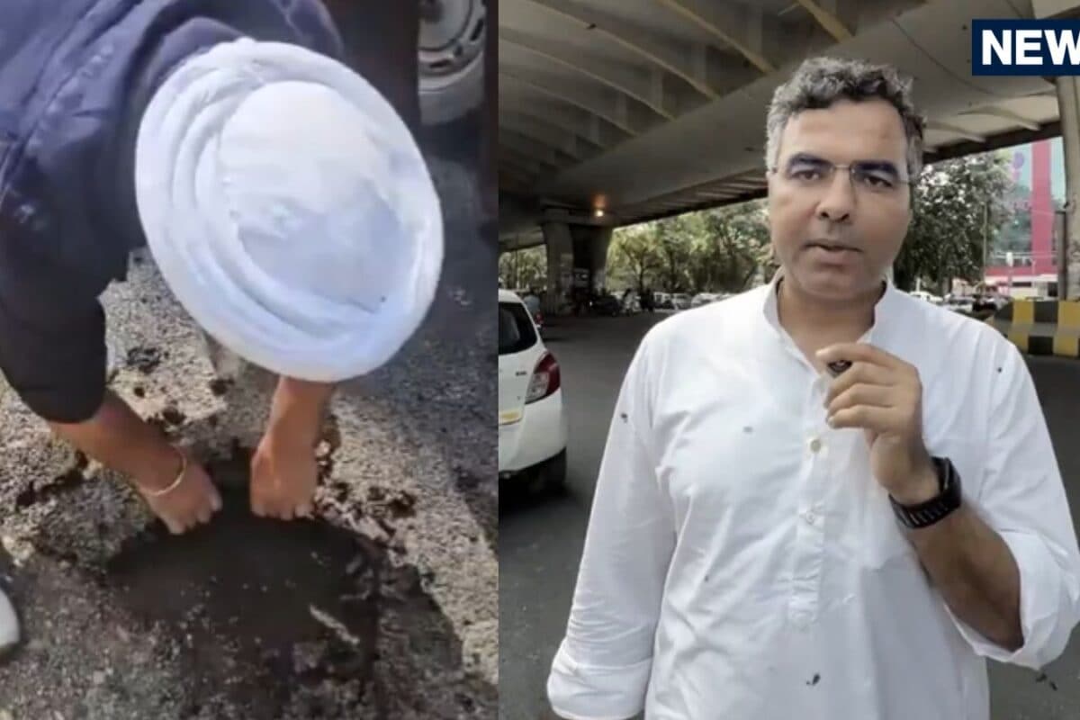 आखिर क्यों बनाई गई ऐसी सड़क जो हाथों से उखड़ रही प्रवेश वर्मा ने बताई विकासपुरी में रिंग रोड की सच्चाई