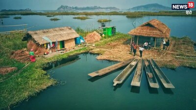 India's Only Floating Village: Life on Bamboo Houses in Manipur's Loktak Lake