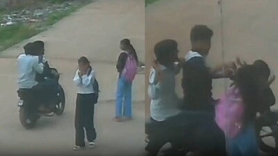छात्रा से मारपीट का वीडियो वायरल हो रहा है.