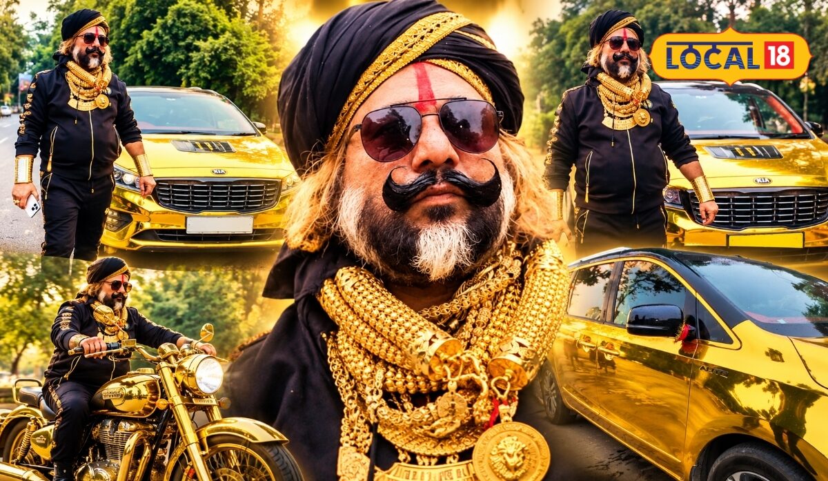 बाइक के बाद अब बिहार के 'गोल्डमैन' प्रेम सिंह की कार भी हुई गोल्डन, हर वक्त 6.5 किलो सोने से लदे रहते हैं प्रेम