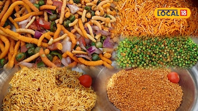 Bharatpur's Spicy Namkeen Chaat: 5 Types of Namkeen, Amazing Taste for Just ₹20!