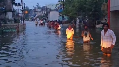 बस्तर के जगदलपुर में बाढ़ का कहर. 