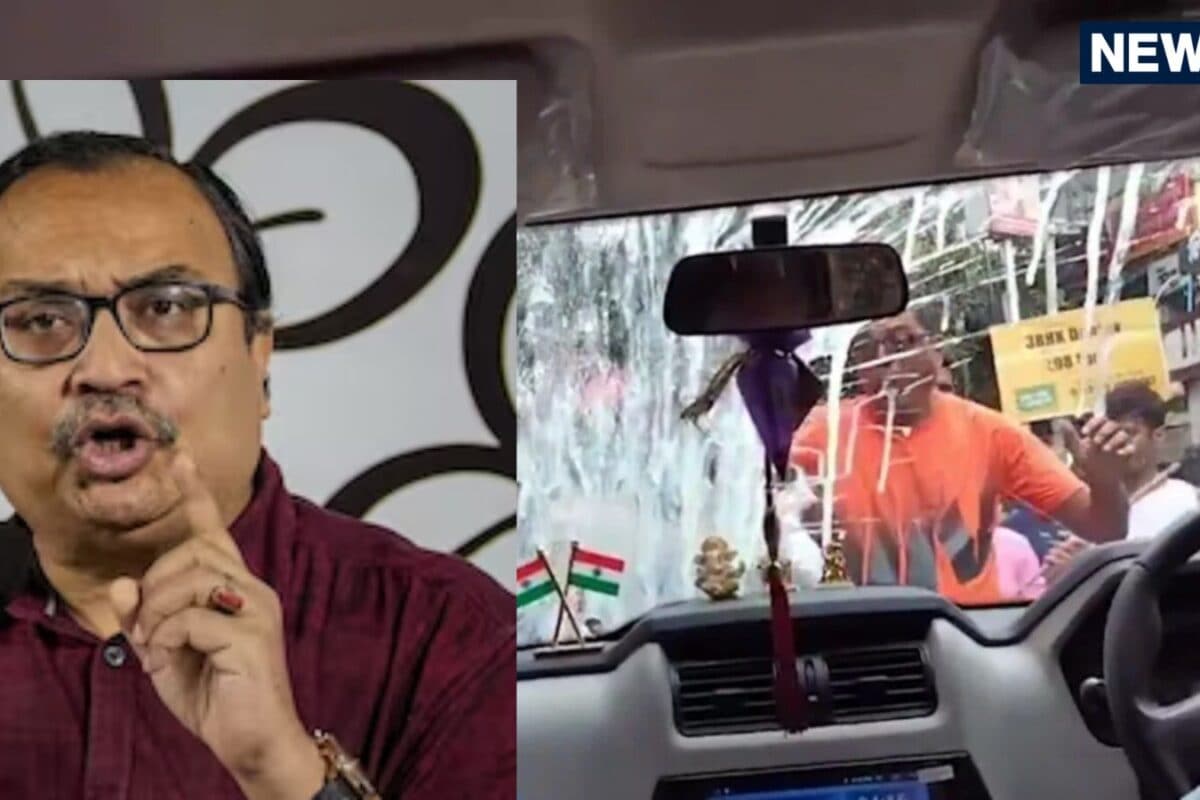 टीएमसी विधायक कुणाल घोष की कार पर हमला अंडे फेंके और शीशे तोड़े ममता बनर्जी ने बीजेपी को घेरा