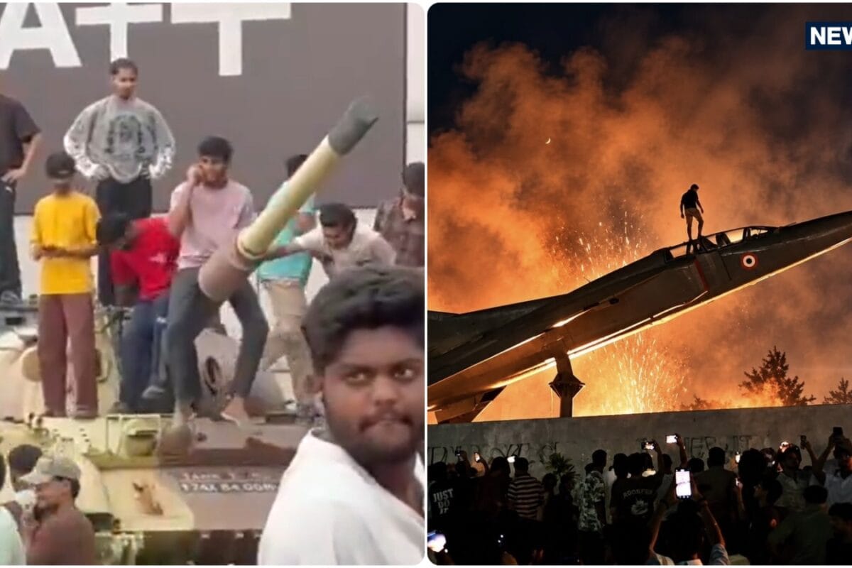 मिग-23 और टैंक पर चढ़ गए गुस्साए छात्र: LPU में आधी रात बारूदी आक्रोश रेप के दावों से रणक्षेत्र बना कैंपस